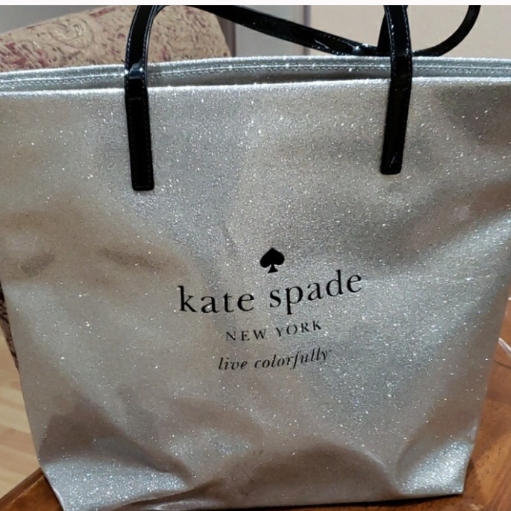 On hold !!  Kate spade silver sparkle
